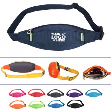 Reflective Sports Waist Pack With Headphone Hole
